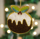 #26 Tinker Tailor Beaded Christmas Pudding Ornament.