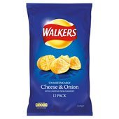 Walkers Cheese & Onion 12 pack 150g