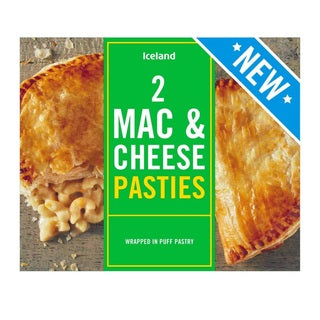 Iceland Mac & Cheese Pasties 2 Pack 360g (1/2lb Ship Weight)