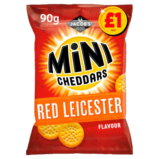 Jacob's Mini Cheddars Red Leicester Large Bag 90g