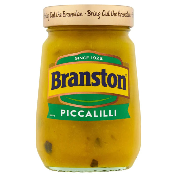 <p>Introduce your taste buds to Branston Piccalilli, the mouth-watering condiment that adds a burst of flavor to any dish! Made with a unique blend of vegetables and spices, this 360g jar is packed with 100% natural ingredients. Elevate your meals with the delicious tangy taste of Branston Piccalilli.</p> <p><span>Suitable for Vegans. Suitable for Vegetarians</span></p>