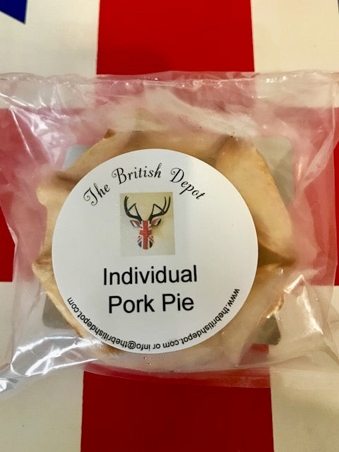 British Choice Individual Pork Pie 8oz (1/2lb) (Ready to eat just defrost).