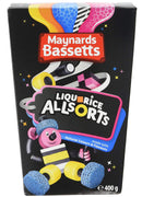 Enjoy the classic taste of Bassetts Liquorice Allsorts with this 350g carton filled with an assortment of individual pieces. Made with quality ingredients, this carton is the perfect treat for sharing among family and friends. Enjoy the unique combination of sweet, chewy, and crunchy textures that will delight your taste buds. With over 30% of the mix being liquorice, it's a sweet treat loved by all.