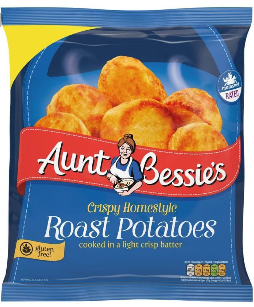 Aunt Bessie's Roast Potatoes 600g (1.5lb Ship Weight)