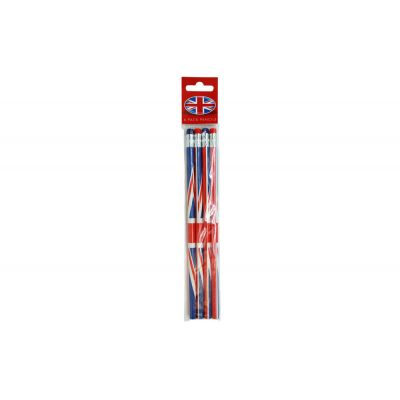 UK Flag Pencils 4 Pack