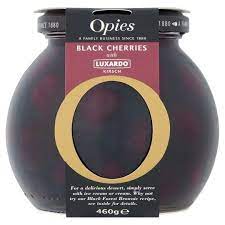 Opies Black Cherries with Luxardo Kirsch 460g
