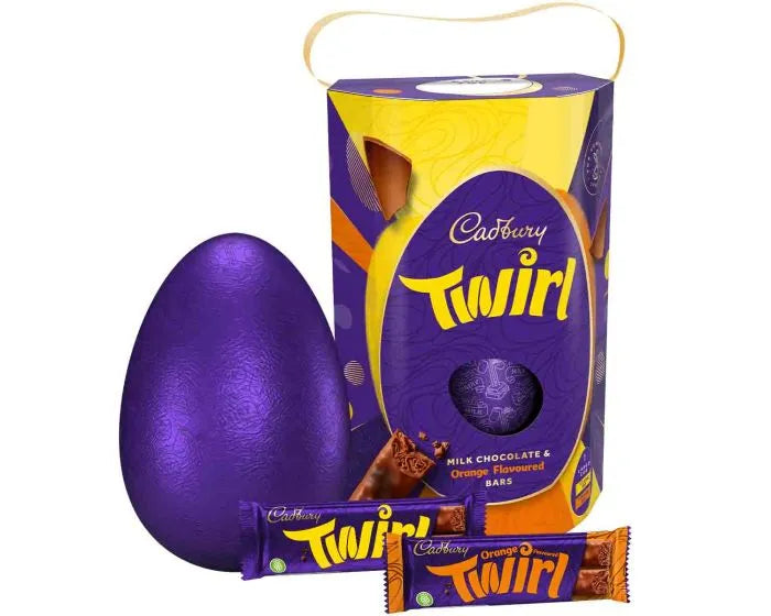 Cadbury Twirl Milk Chocolate & Orange Flavoured Bars 241g