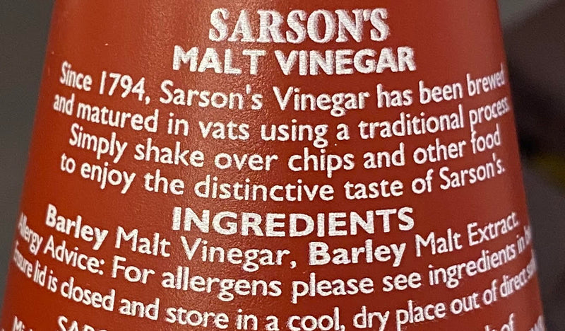 Sarsons Malt Vinegar 250ml